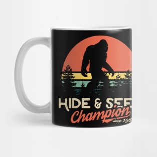 Xeire Hide and Seek Champion since 1967 Bigfoot Mug